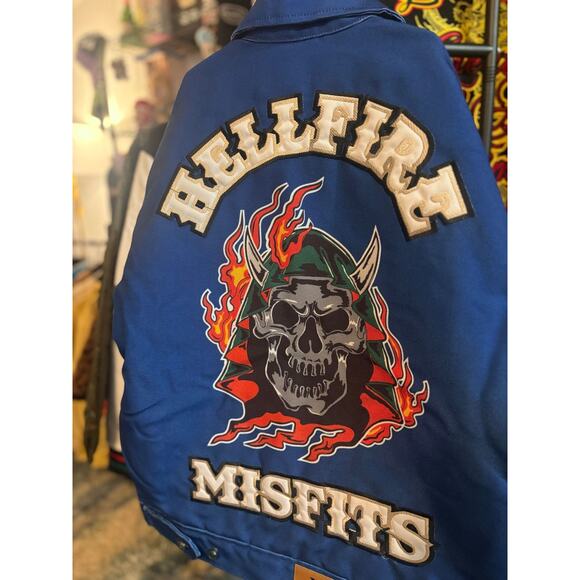 SZ M - Watson Bones Jacket, Blue/Black - NWT - Picture 2 of 6